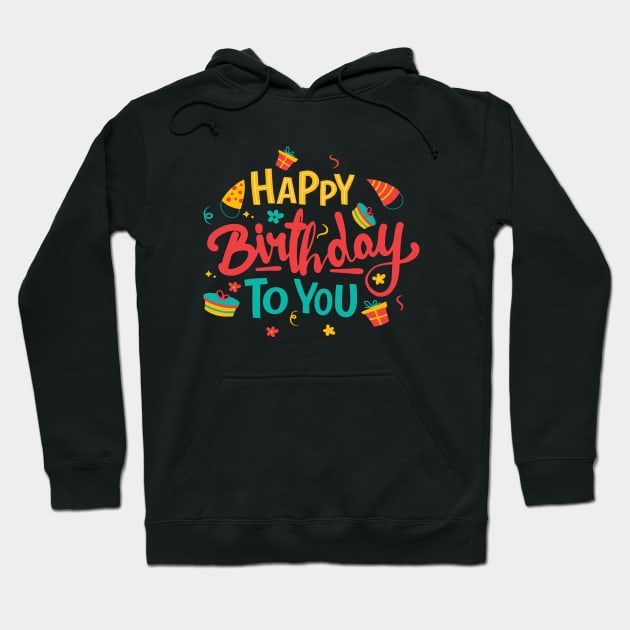 Happy Birthday Party Hoodie by kiwodesign